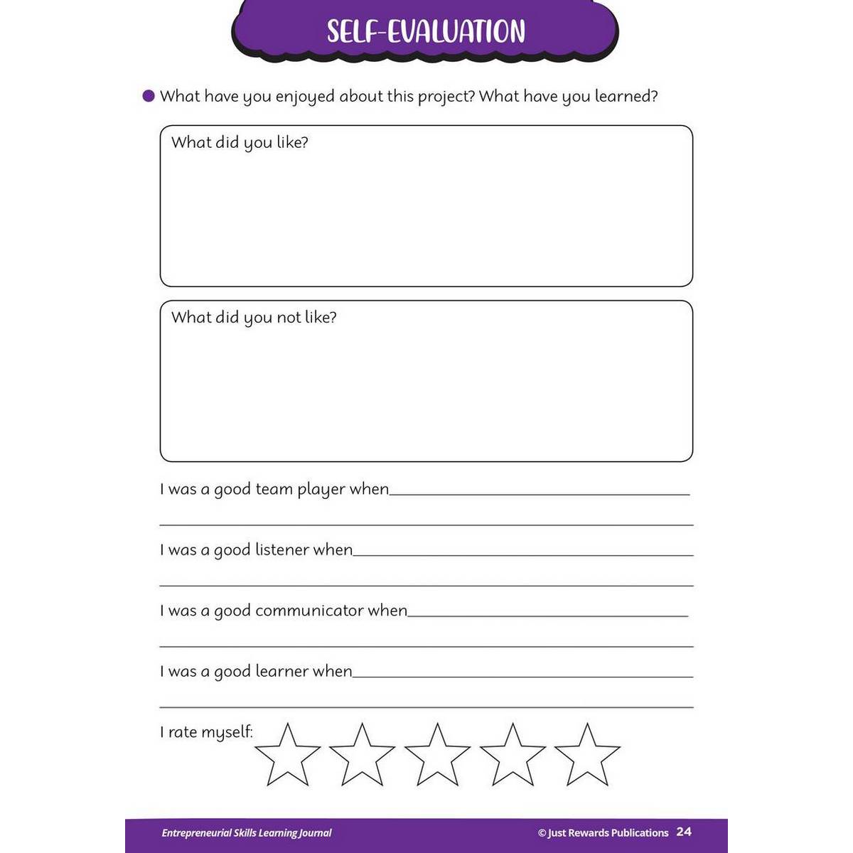 Entrepreneurial Skills In The Classroom Pupils Learning Journal - Lower Primary - ABC School Supplies