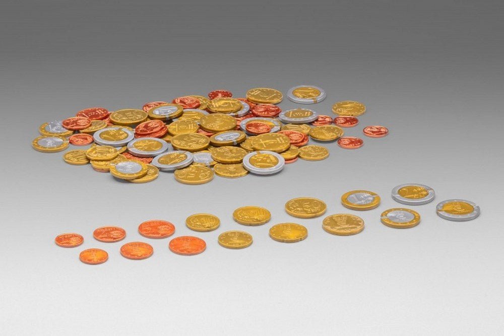 Euro Coins Midsize Set (80 Pcs) - ABC School Supplies