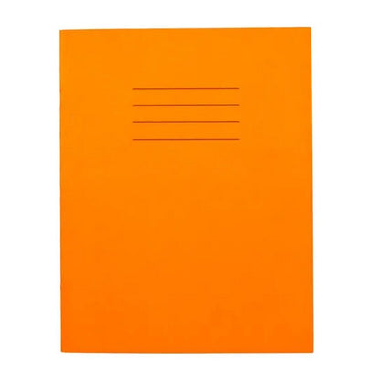 Everyday 9" x 7" Exercise Book 80 Page, 5mm Squared, Orange - Pack of 100 - ABC School Supplies