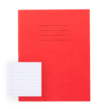 Everyday 9" X 7" Exercise Book 80 Page, 8Mm Ruled With Margin, Red - Pack Of 100 - ABC School Supplies