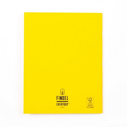 Everyday 9" X 7" Exercise Book 80 Page, 8Mm Ruled With Margin, Yellow - Pack Of 100 - ABC School Supplies