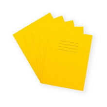 Everyday 9" X 7" Exercise Book 80 Page, 8Mm Ruled With Margin, Yellow - Pack Of 100 - ABC School Supplies