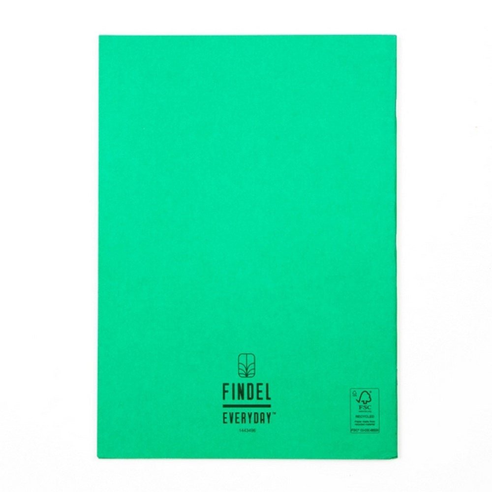 Everyday A4 Exercise Book 10Mm Square - Green Pack Of 50 - ABC School Supplies