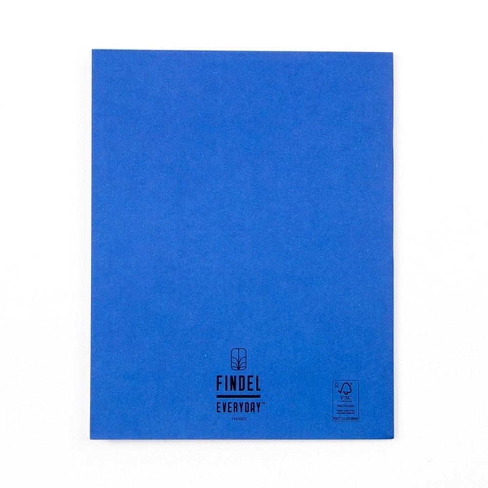 Everyday A4 Exercise Book 64 Page, 8Mm Ruled With Margin, Blue - Pack Of 50 - ABC School Supplies