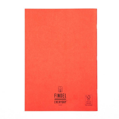 Everyday A4 Exercise Book 64 Page, 8Mm Ruled With Margin, Red - Pack Of 50 - ABC School Supplies