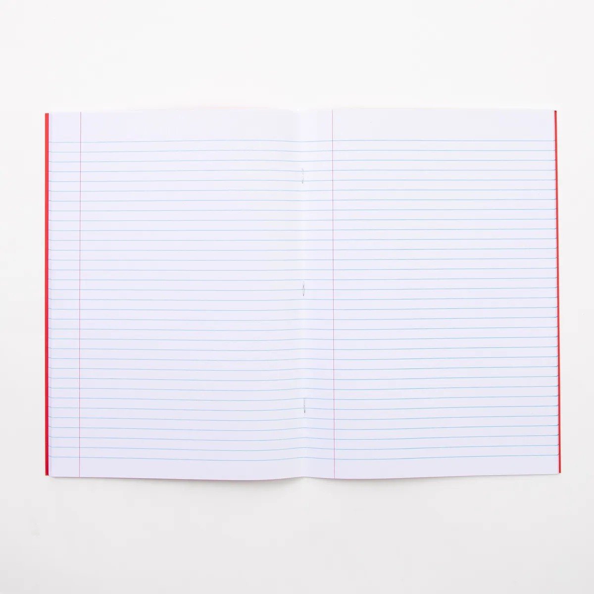Everyday A4 Exercise Book 80 Page, 8Mm Ruled With Margin, Red - Pack Of 50 - ABC School Supplies