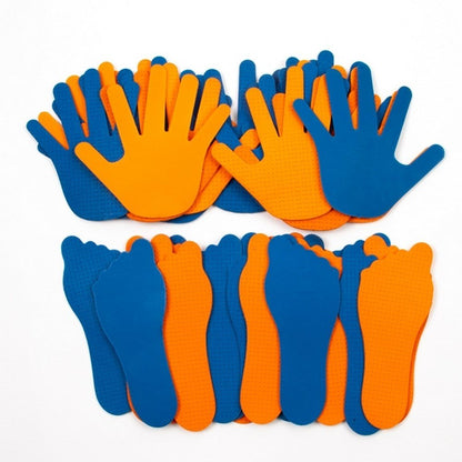 Everyday Feet And Hands Floor Markers - 20 Pairs - ABC School Supplies