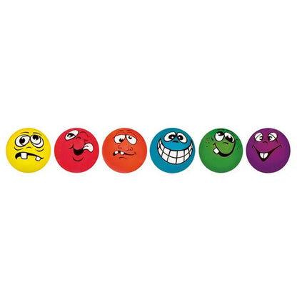 Everyday Funny Face Balls - Assorted - Pack of 6 - ABC School Supplies