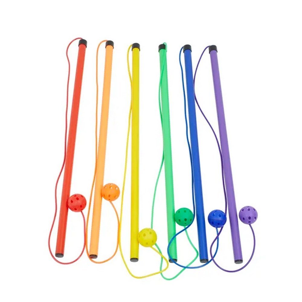 Everyday Jump Batons - Assorted - 4ft - Pack of 6 - ABC School Supplies