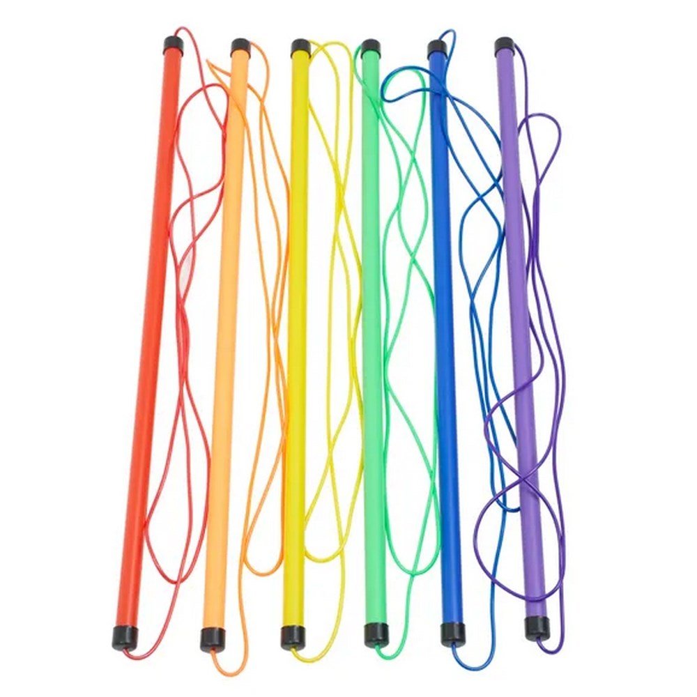 Everyday Jump Rope Stick - Assorted - 9ft - Pack of 6 - ABC School Supplies