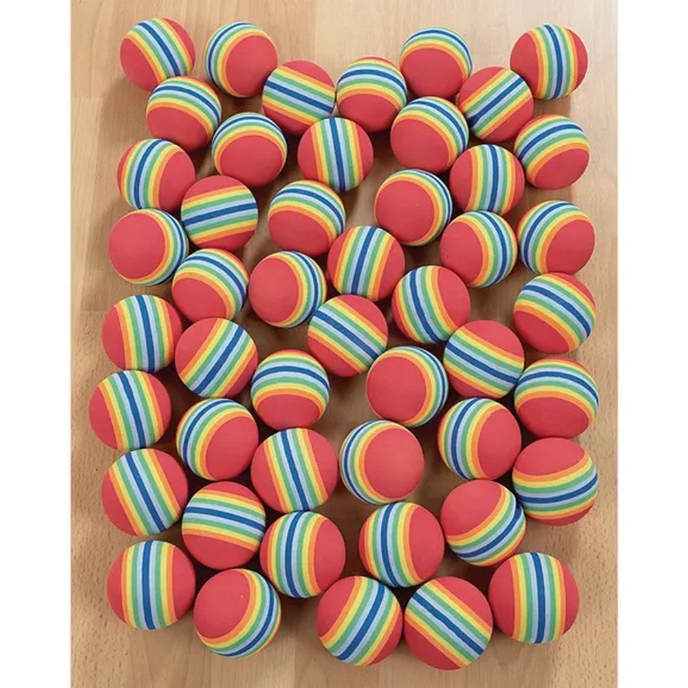 Everyday Rainbow Foam Balls - 63mm - Pack of 24 - ABC School Supplies