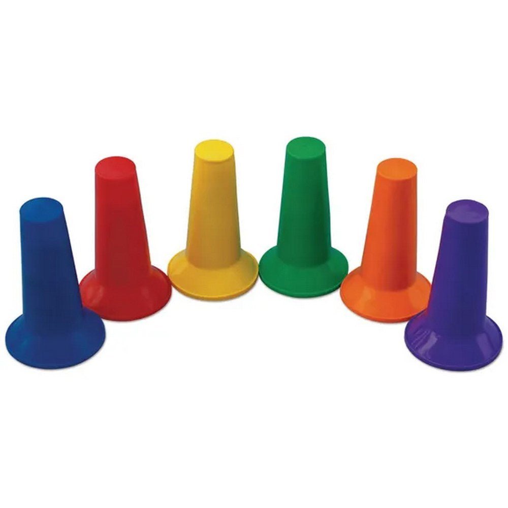 Everyday Soft Plastic Cones - Assorted - 229mm - Pack of 48 - ABC School Supplies