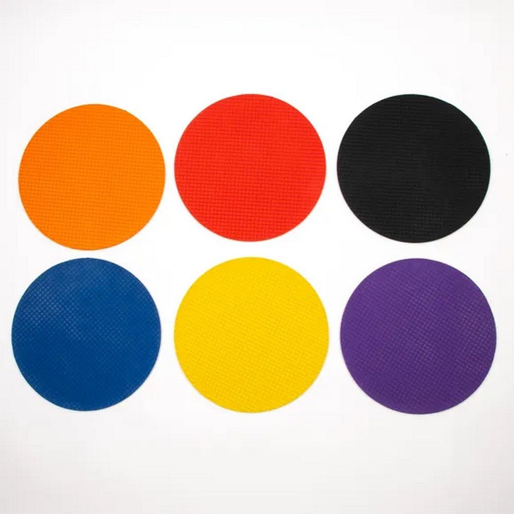Everyday Spot Floor Markers - Assorted - 250mm - Pack of 6 - ABC School Supplies