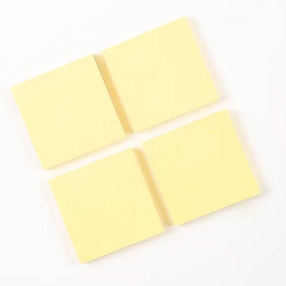 Everyday Sticky Notes 75x75mm Yellow - Pack of 12 - ABC School Supplies