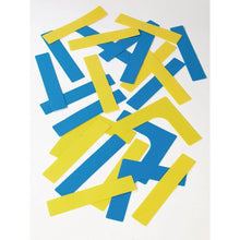 Everyday Throw Down Line and Corner Set - Blue/Yellow - Pack of 24 - ABC School Supplies