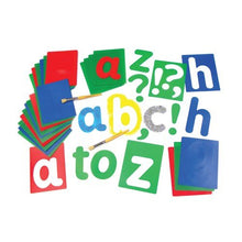 Extra Large Alphabet Stencils Lower Case - ABC School Supplies