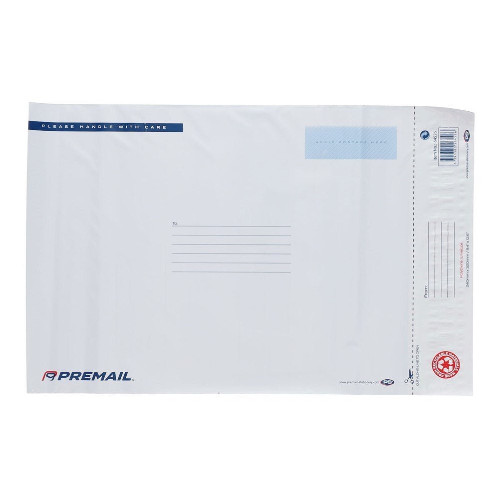 Extra Strong 500x650mm Polythene Envelope Pack of 50 - ABC School Supplies