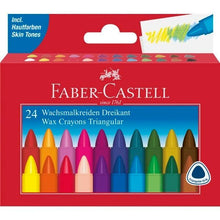 Faber Castell Redline Junior Grip Triangular Crayons Box Of 24 - ABC School Supplies