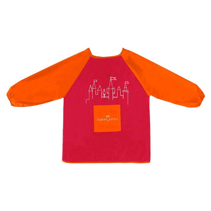 Faber Castell School Painting Apron Red And Orange - ABC School Supplies