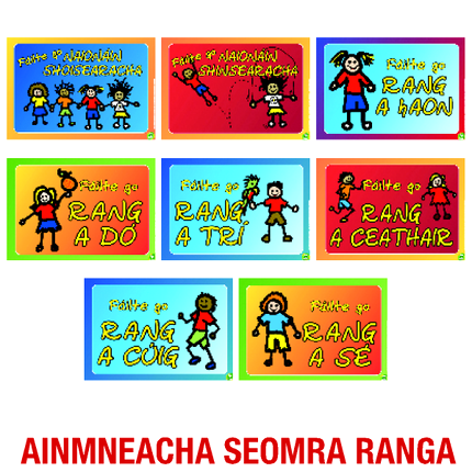 **Failte Go Ar Seomra Ranga Classroom Signs - ABC School Supplies