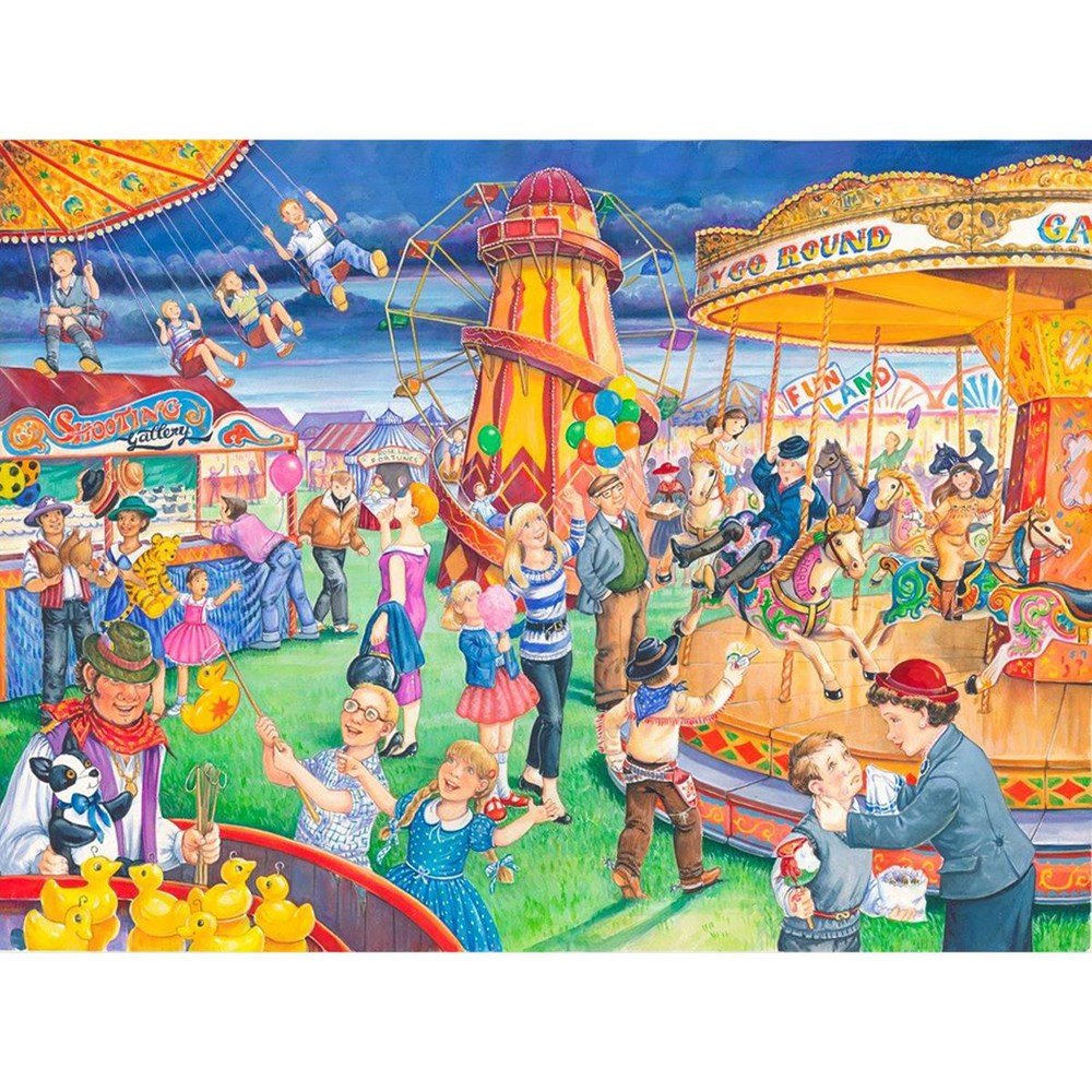 Fairground Rides - BIG 250 Piece Jigsaw Puzzle - ABC School Supplies