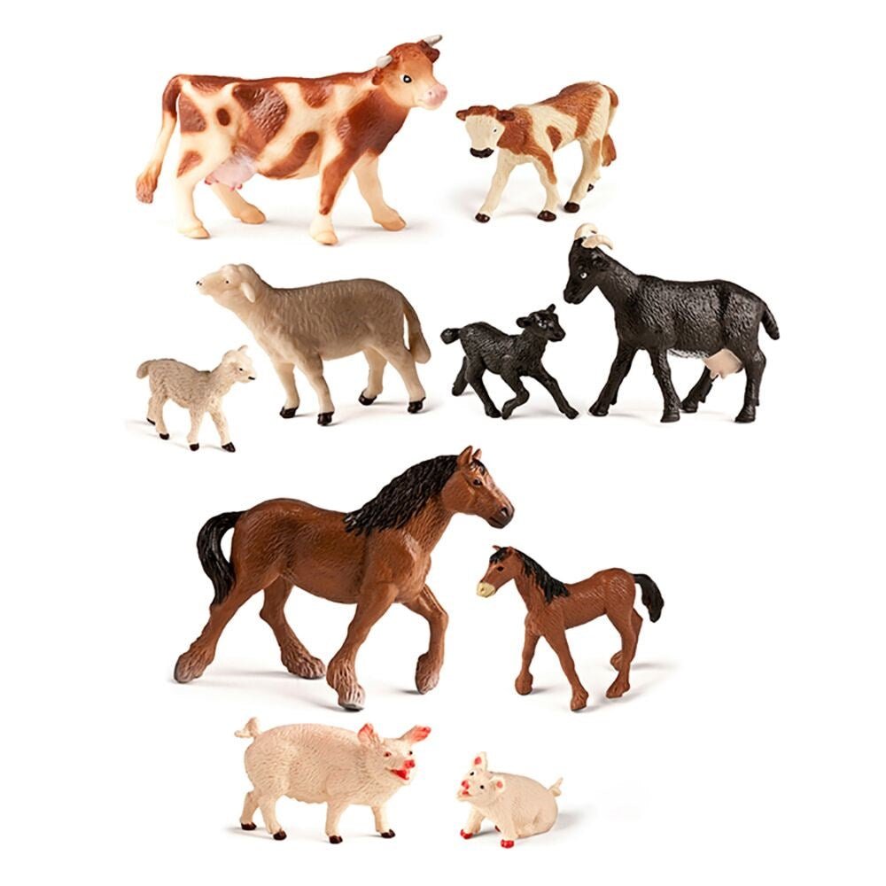 Farm Animals With Babies (10 Figures) - ABC School Supplies