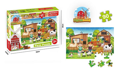 Farm Jigsaw Puzzle 90Pcs - ABC School Supplies