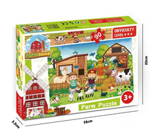 Farm Jigsaw Puzzle 90Pcs - ABC School Supplies
