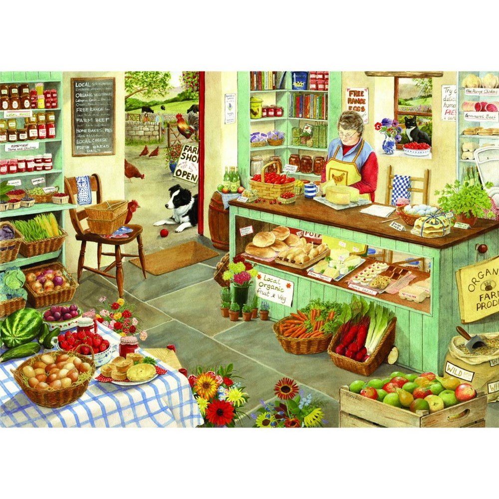 Farm Shop - 1000 Piece Jigsaw Puzzle - ABC School Supplies