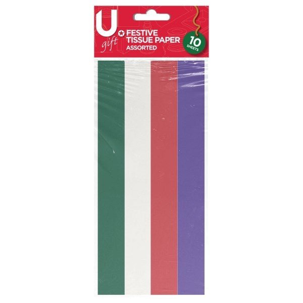 **Festive Tissue Paper - 10 Sheets - ABC School Supplies