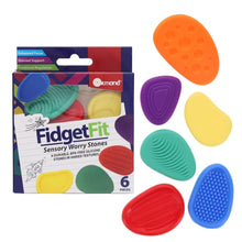 Fidget Fit Sensory Worry Stones Pack of 6 - ABC School Supplies