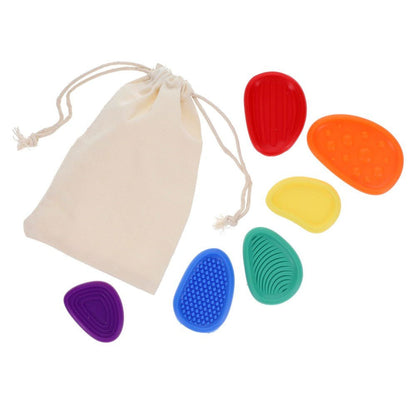 Fidget Fit Sensory Worry Stones Pack of 6 - ABC School Supplies