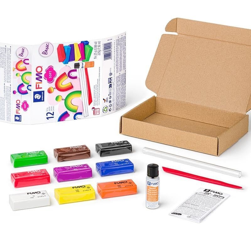 Fimo Soft Basic Colours Starter Kit 25g Pack of 9 - ABC School Supplies