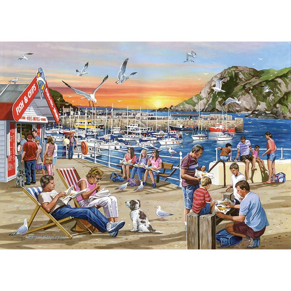 Fish & Chips - 1000 Piece Jigsaw Puzzle - ABC School Supplies