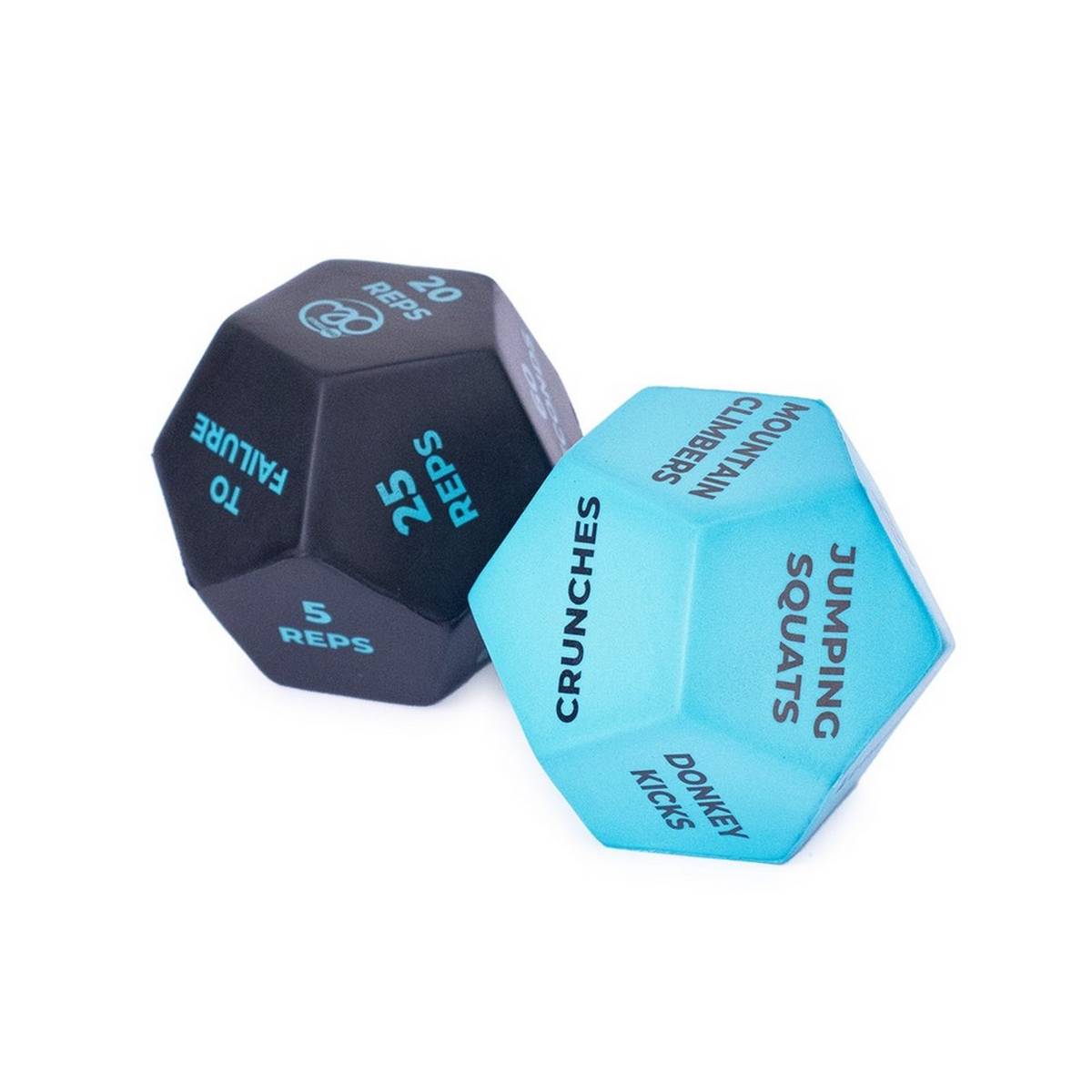 Fitness Mad 12 Sided Fitness Dice Set Of 2 - ABC School Supplies