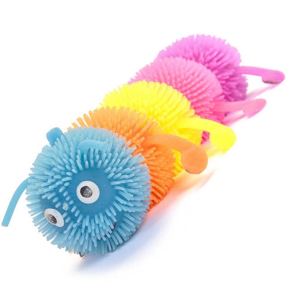 Flashing Squashy Caterpillar Sensory Toy - ABC School Supplies