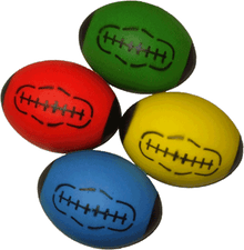 Foam Rugby Ball 24Cm (12 Pack) Asstd Colours - ABC School Supplies