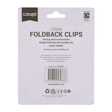 Foldback Clips 25mm Pack of 4 - ABC School Supplies