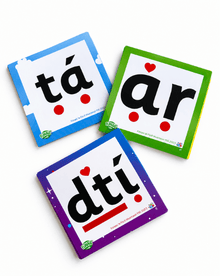 Fónaic le Fís Focail Ardmhinicíochta Flashcards Set Of 76 - ABC School Supplies