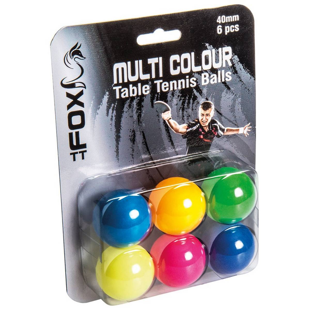 Fox Tt Coloured Table Tennis Balls (Pack Of 6) - ABC School Supplies