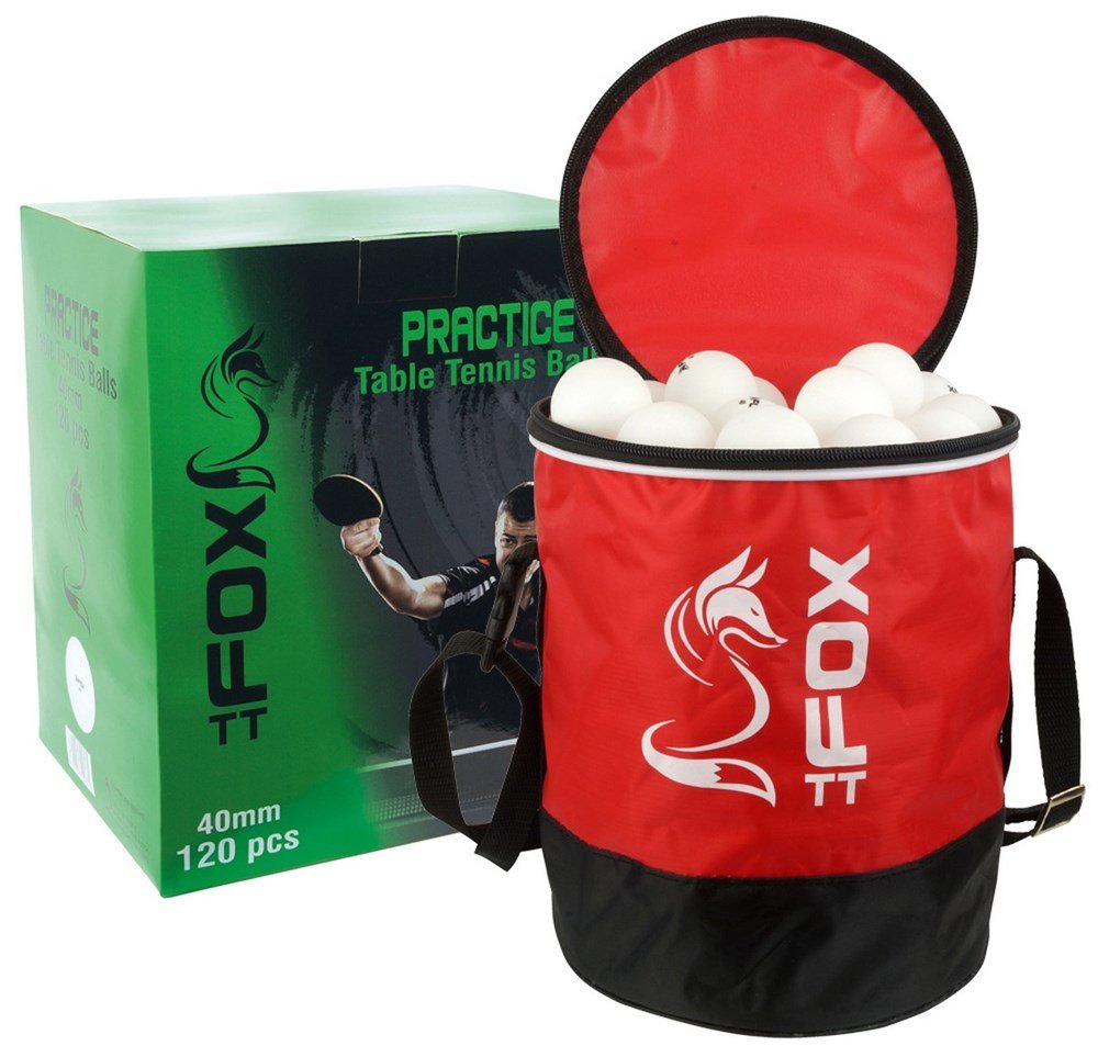 Fox TT Practice Table Tennis Balls & Bag (Pack of 120) - ABC School Supplies