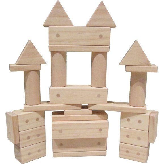 Freckled Frog Magnetic Wooden Blocks Pack Of 30 - ABC School Supplies