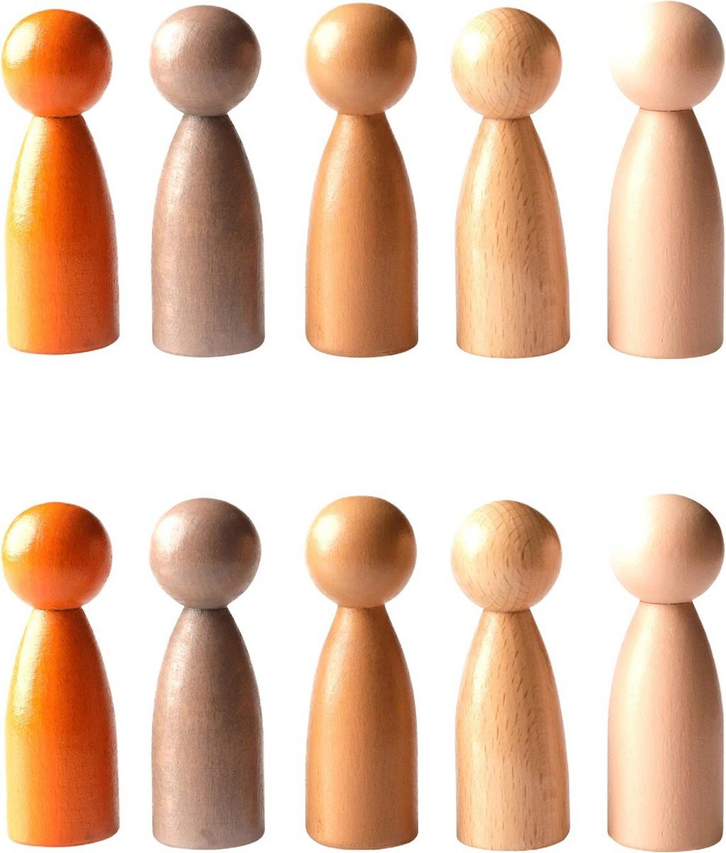 Freckled Frog Peg People Around The World Set Of 10 - ABC School Supplies