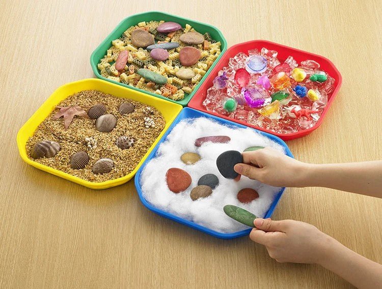 Fun2 Messy Tray Lake Blue Set of 4 - ABC School Supplies
