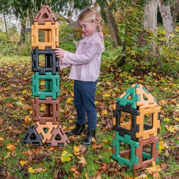 Giant Polydron Class Set Natural Colours - ABC School Supplies