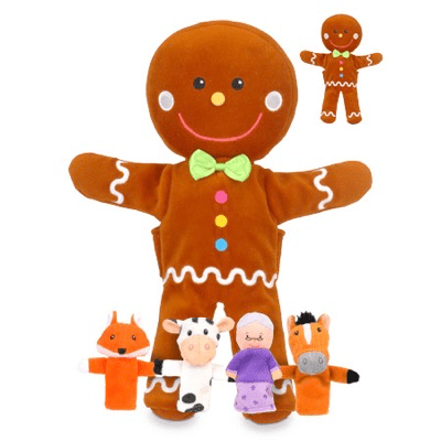 Gingerbread Man Hand/Finger Puppet - ABC School Supplies