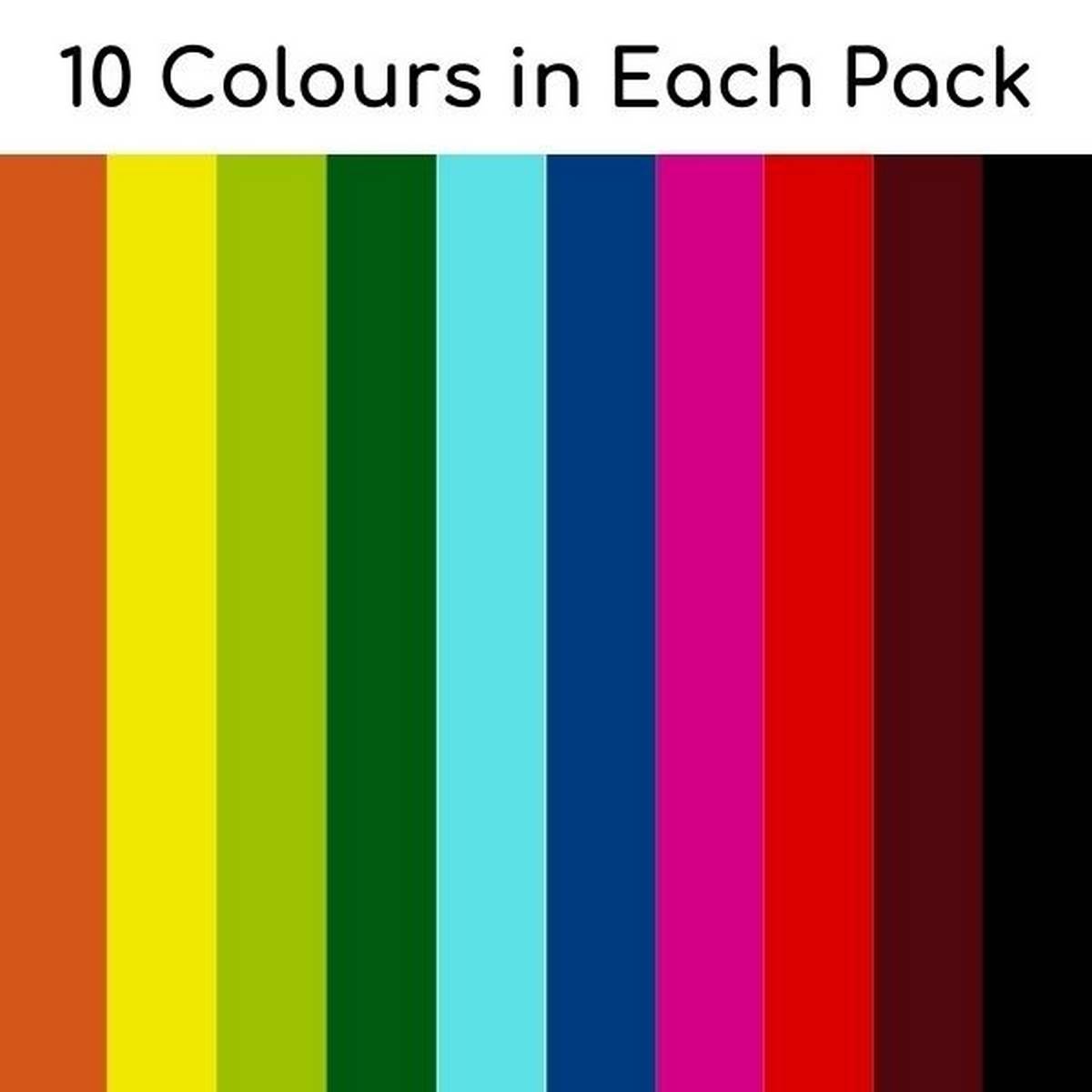 **Glossy Paper Flower Shapes Pack Of 80 - ABC School Supplies