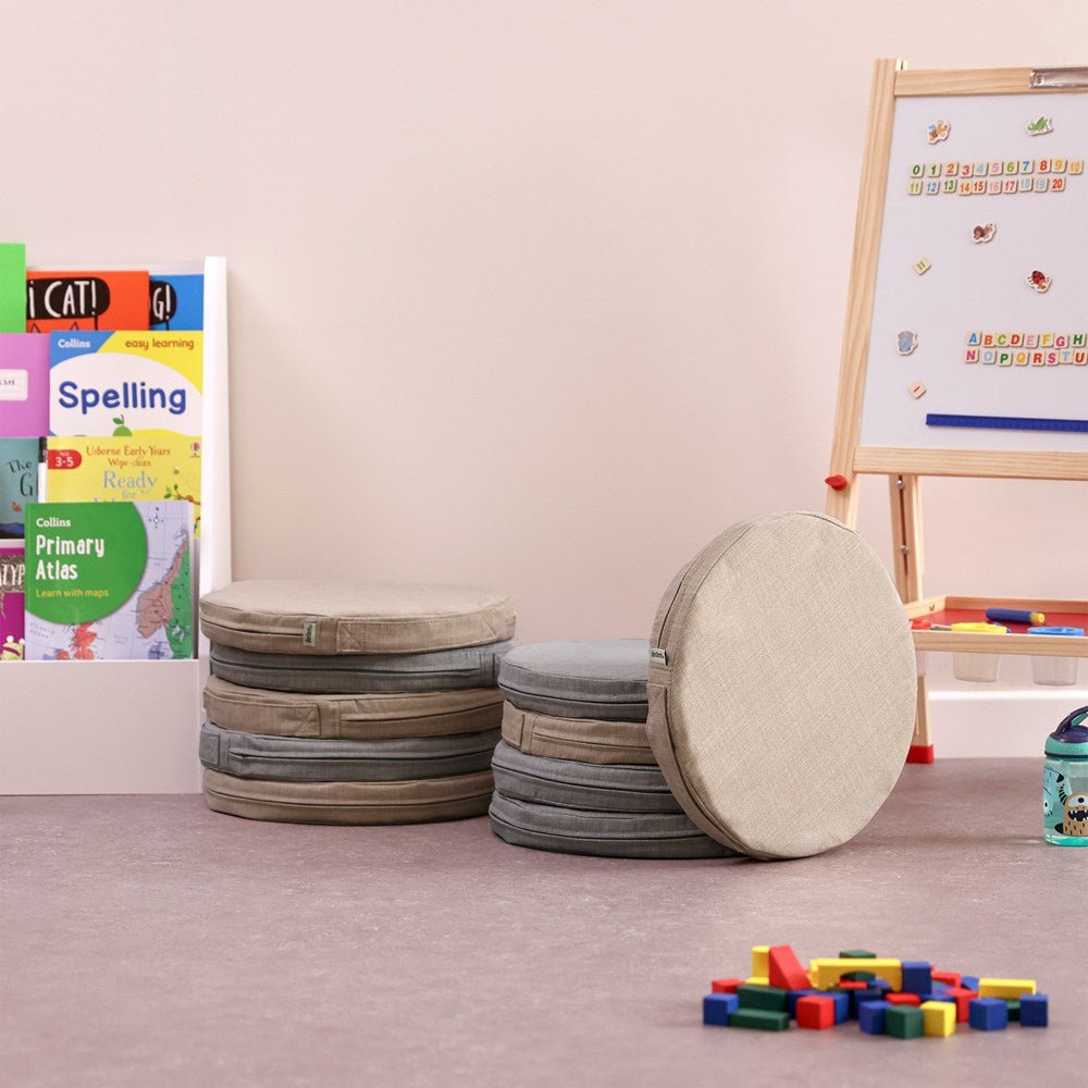Grab & Go Round Floor Cushions Pack of 10 - ABC School Supplies