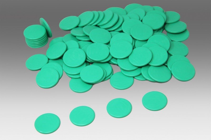 Green Counters Pack Of 100 - ABC School Supplies