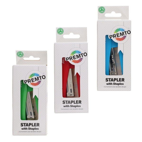 Half Strip Stapler and 1000 Staples - ABC School Supplies